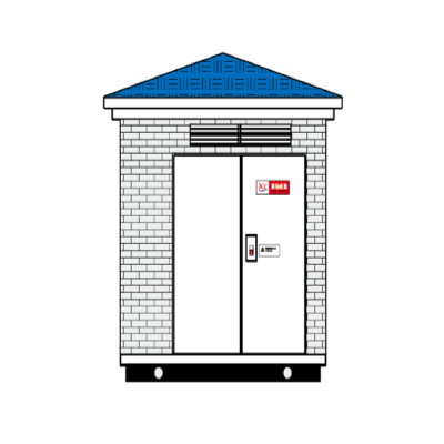 常用非金属箱式变电站箱体示意图及结构型式